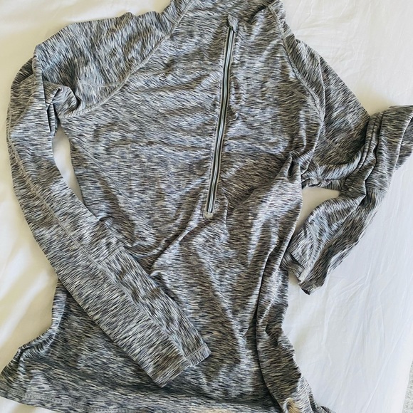 Athleta Heathered Half Zip Pullover Jacket - Picture 2 of 4